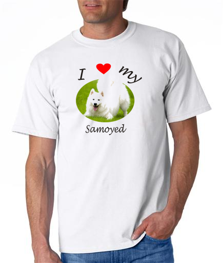 Dogs - Samoyed Picture on a Mens Shirt